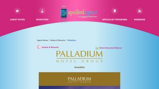 
                            12. spoiled agent™ Member Area - Hotels and Resorts - Palladium Hotels