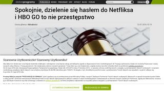 
                            9. Spokojnie, dzielenie się hasłem do Netfliksa i HBO GO to nie ...