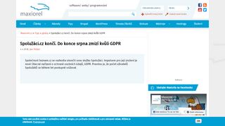 
                            11. Spolužáci.cz končí. Do konce srpna zmizí kvůli GDPR | Maxiorel.cz