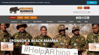 
                            5. Sponsor a Black Mamba - Helping Rhinos