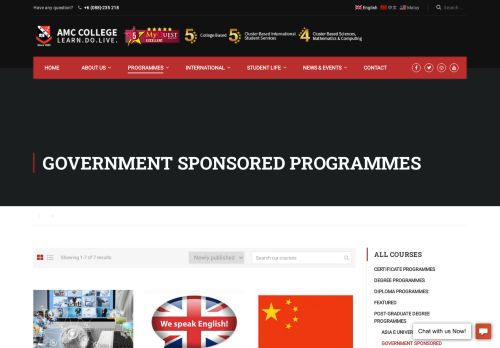 
                            4. Sponsored Programmes Archives | AMC College