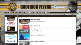 
                            12. Sponsors (Goderich Orr Insurance Flyers)