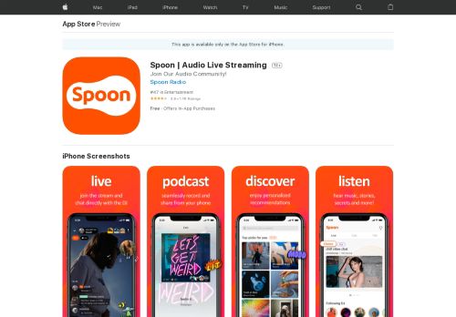 
                            12. Spoon Radio - Live Stream on the App Store - iTunes - Apple