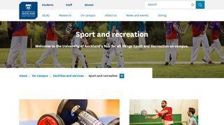 
                            8. Sport and recreation - The University of Auckland