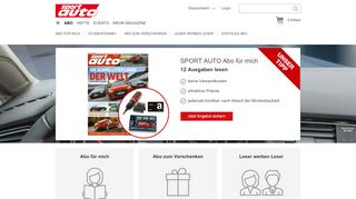 
                            2. sport auto Abo - hier im Motor Presse Shop