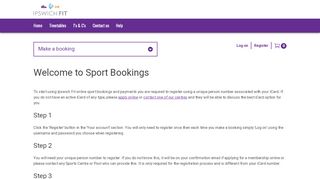 
                            7. Sport bookings