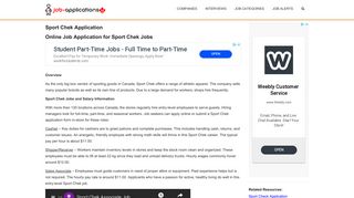 
                            6. Sport Chek Application: Canada Jobs & Careers - Job-Applications.ca