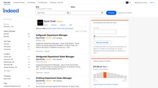 
                            5. Sport Chek Jobs (with Salaries) | Indeed.com