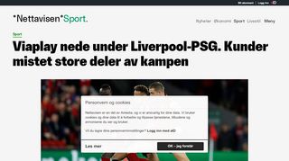 
                            13. SPORT , FOTBALL - Viaplay nede under Liverpool-PSG. Kunder ...