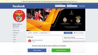 
                            10. Sport Lisboa e Benfica - Página inicial | Facebook