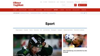 
                            8. Sport - ot Oltner Tagblatt