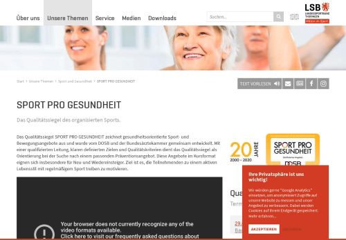 
                            11. Sport pro Gesundheit | Landessportbund Thüringen