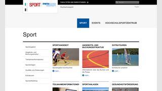 
                            3. Sport - RWTH AACHEN UNIVERSITY Hochschulsport - Deutsch