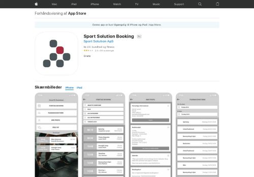 
                            7. Sport Solution Booking i App Store - iTunes - Apple
