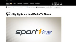 
                            5. SPORT1 US | Sport-Highlights aus den USA im TV Stream