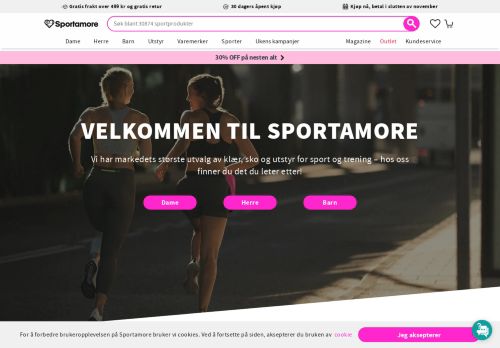 
                            2. Sportamore.no | Norges største sportsbutikk på nett