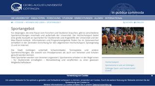 
                            2. Sportangebot - Georg-August-Universität Göttingen