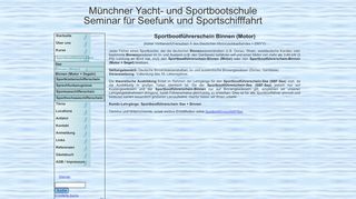 
                            11. Sportbootführerschein-Binnen (Motor) - Münchner Yacht- und ...