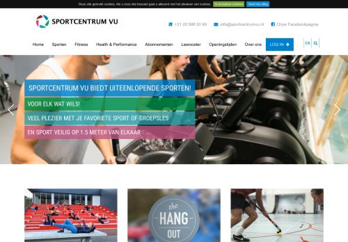 
                            3. Sportcentrum VU voor Fitness en sporten in Amsterdam