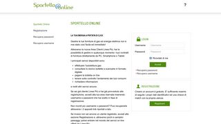 
                            1. Sportello Online - Linea Più