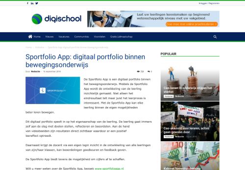 
                            3. Sportfolio App: digitaal portfolio binnen ... - Digischool