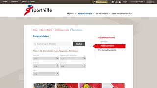 
                            2. Sporthilfe - Patenathleten