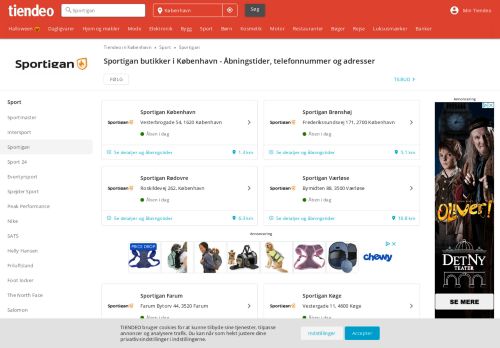 
                            8. Sportigan butikker i København | Åbningstider og adresser
