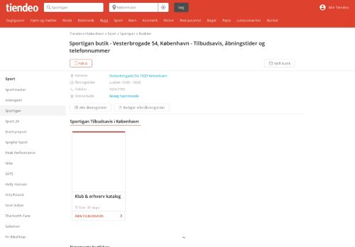
                            7. Sportigan København, Vesterbrogade 54 | Åbningstider og tilbud