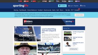 
                            8. Sporting Life: Horse Racing Tips & Results | Football Scores & News