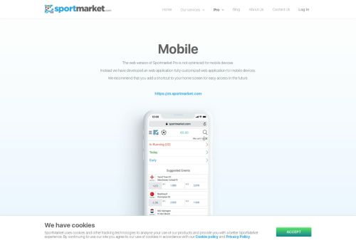 
                            4. Sportmarket on mobile devices