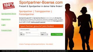 
                            4. Sportpartner gesucht? 100% kostenlose Sportpartnerbörse!