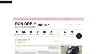 
                            10. Sportpartner in Zürich | Ron Orp