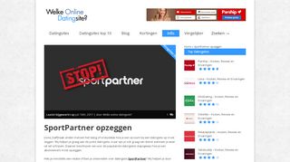 
                            11. SportPartner opzeggen - Maart 2019 - NIEUW!