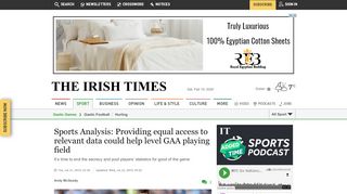 
                            13. Sports Analysis: Providing equal access to relevant data could help ...
