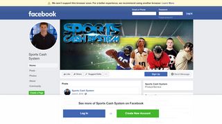 
                            4. Sports Cash System - Home | Facebook