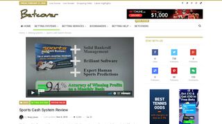 
                            10. Sports Cash System Review - Betcover