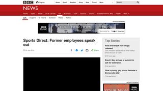 
                            5. Sports Direct: Former employees speak out - BBC News