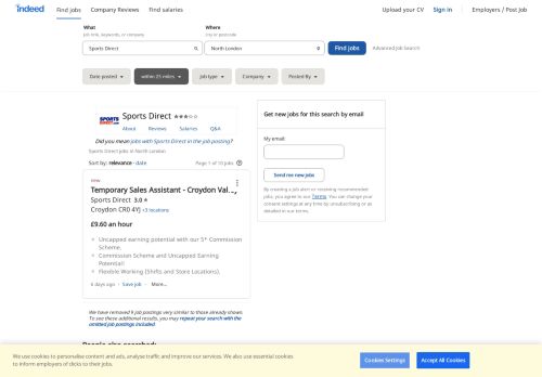 
                            7. Sports Direct Jobs in North London - February 2019 | Indeed.co.uk
