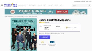 
                            12. Sports Illustrated Magazine Subscription Discount | Magazines.com