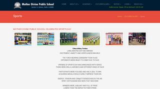 
                            7. Sports - Mother Divine Public School