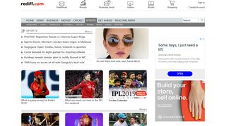 
                            2. Sports news, Cricket, Hockey, Tennis, Football, Formula 1 ... - Rediffmail