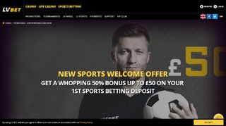 
                            13. Sports Welcome Offer - Promotions Sportsbook - Play at LV BET