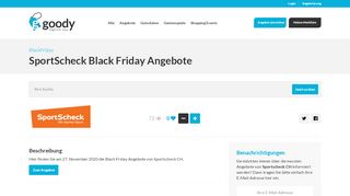 
                            8. SportScheck Black Friday Angebote - Blackfriday - goody.ch