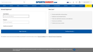 
                            5. SportsDirect.com Australia > Login