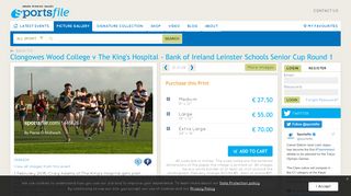 
                            11. Sportsfile - Clongowes Wood College v The King's Hospital - Bank of ...