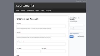 
                            2. sportsmania : Sign Up