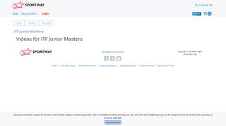 
                            12. Sportway - Videos från ITF Junior Masters