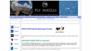 
                            10. SPOT 3 GPS Tracker, TracerTracker, EPIRB - Manilla Paragliding