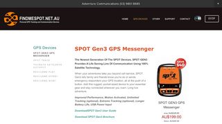 
                            7. SPOT Gen3 GPS Messenger — FINDMESPOT.NET.AU