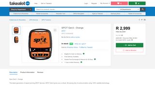 
                            10. SPOT Gen3 - Orange | Buy Online in South Africa | takealot.com
